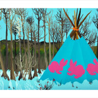 Three Bunny Tipi